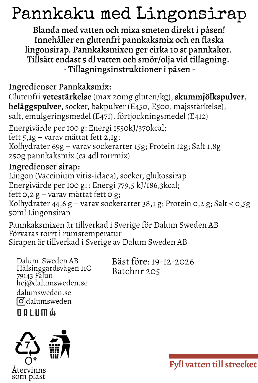 Friluftsmat Pannkaku